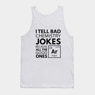 Chemistry Jokes Argon Tank Top